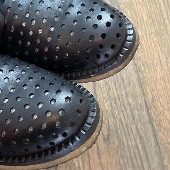 Rag & Bone Honeycomb Milo Perforated Black Leather Oxford 39.5 - Picture 8 of 17